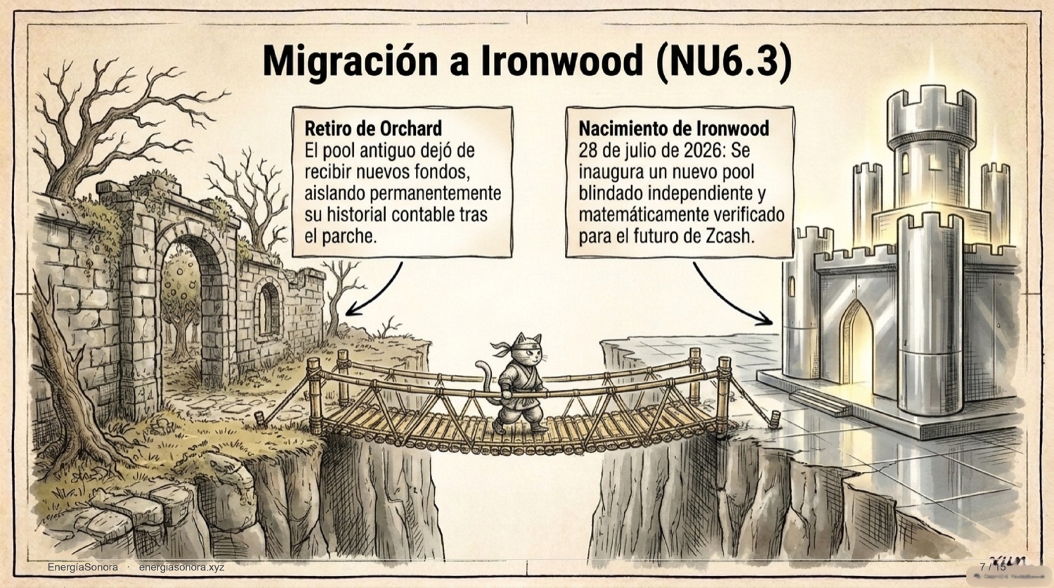 Slide: el retiro de Orchard y el nacimiento de Ironwood el 28 de julio