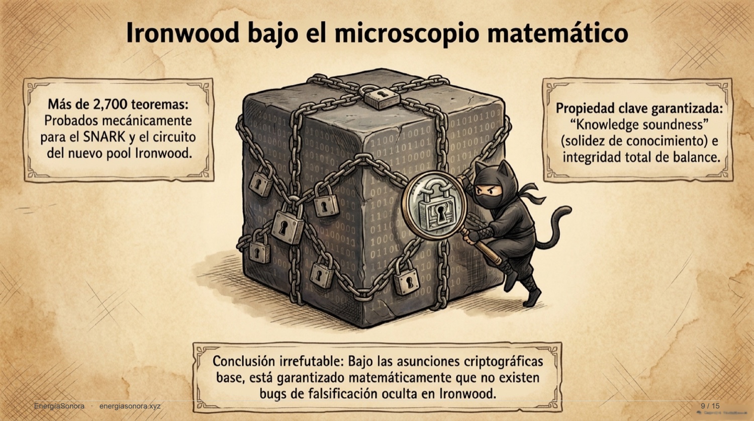Slide: los 2.700+ teoremas y la propiedad de knowledge soundness